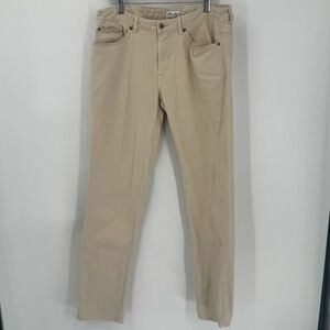 Peter Millar Classic Fit Stretch Cotton Chino‎ Pants Beige 34x33